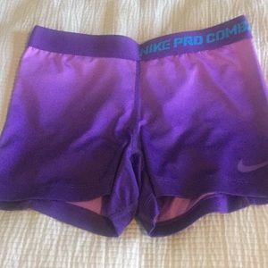 Nike pro combat dri fit shorts
